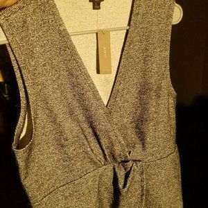 J.Crew 365 Bouclé Twist Peplum Tank Top Blouse